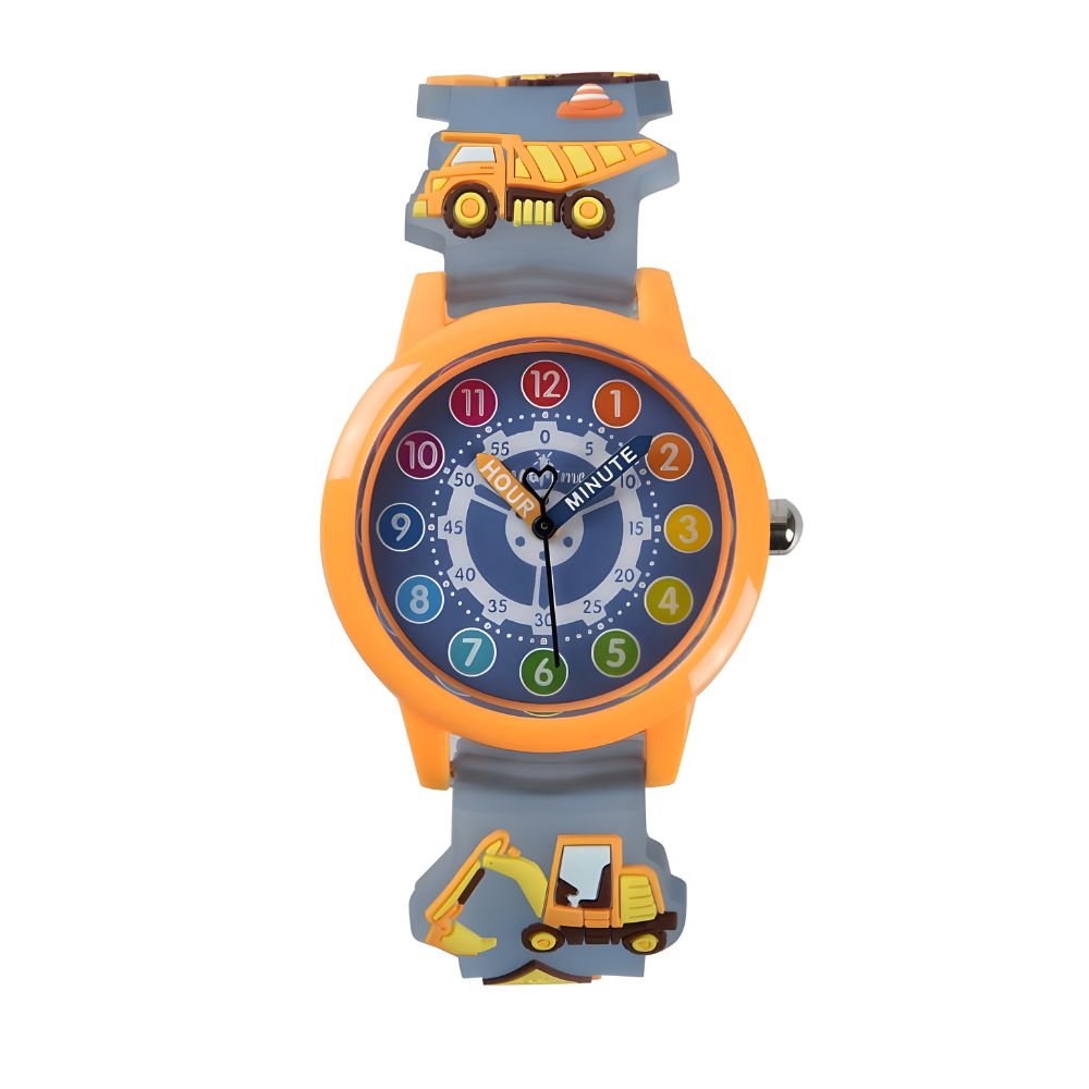 RELOJ DE SILICONA PARA NIÑOS MODELO EXCAVADORA - 2