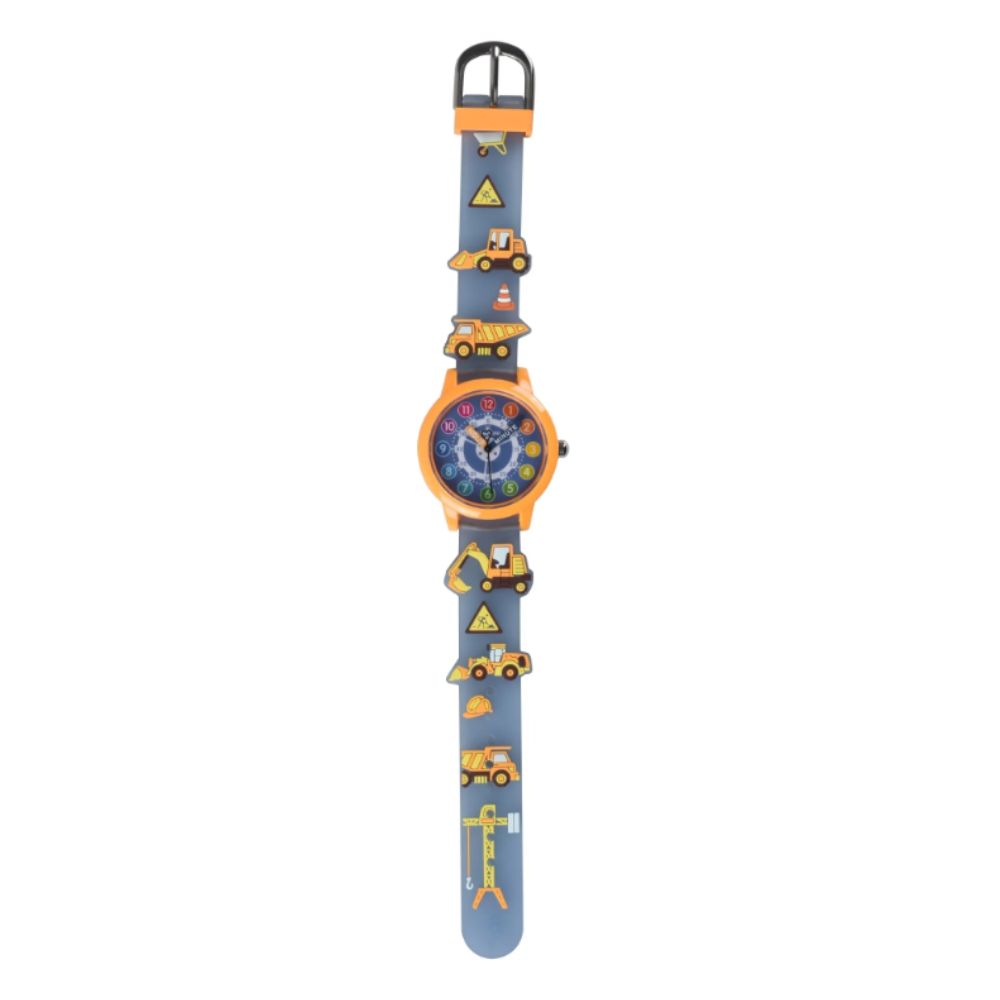 RELOJ DE SILICONA PARA NIÑOS MODELO EXCAVADORA - 4