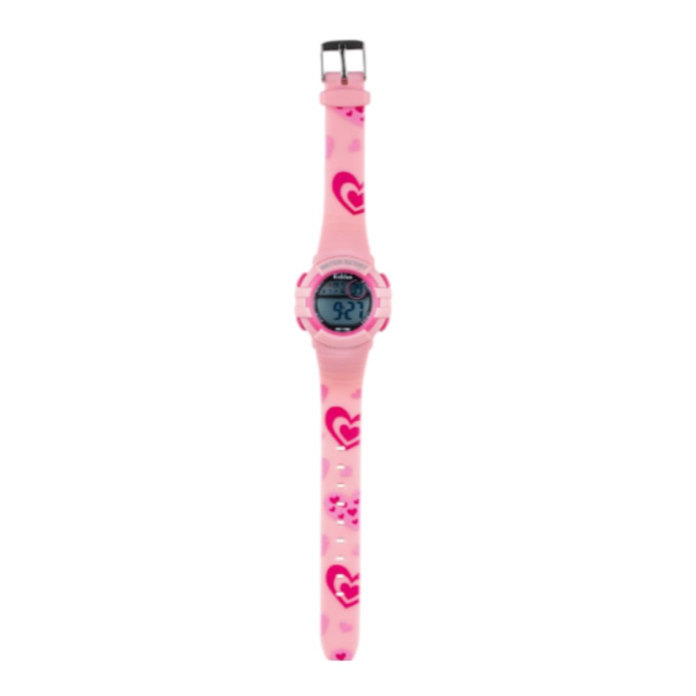 RELOJ DIGITAL DE SILICONA PARA NIÑAS MODELO CORAZONES - 3