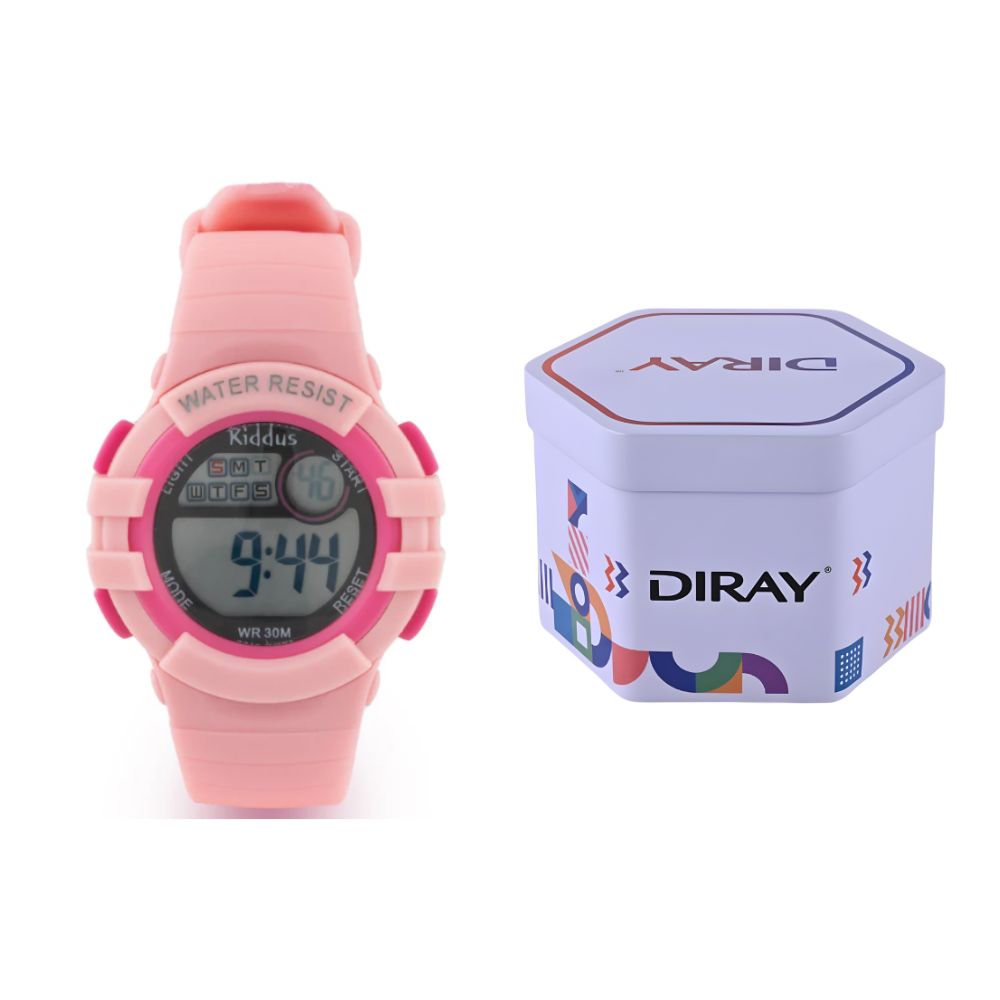 RELOJ DIGITAL DE SILICONA PARA NIÑAS MODELO CORAZONES - 4