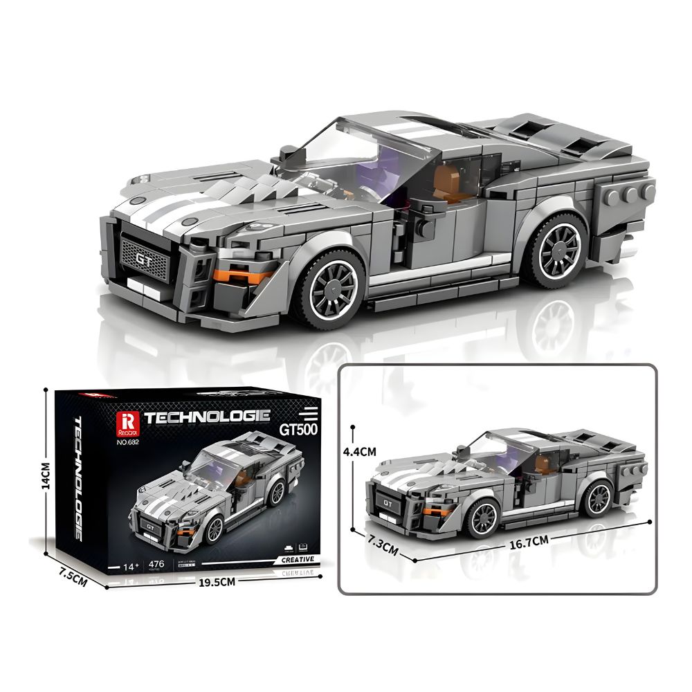 BLOQUES DE CONSTRUCCIÓN AUTO DE CARRERA MODELO GT500 437 PZS - 3