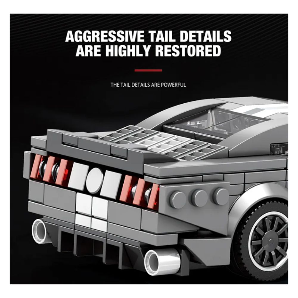 BLOQUES DE CONSTRUCCIÓN AUTO DE CARRERA MODELO GT500 437 PZS - 6