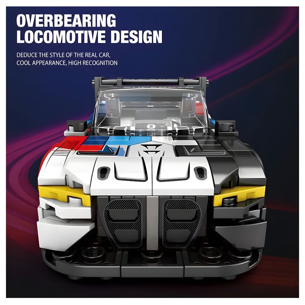 BLOQUES DE CONSTRUCCIÓN AUTO DE CARRERA MODELO M4 GT3 363 PZS - 4