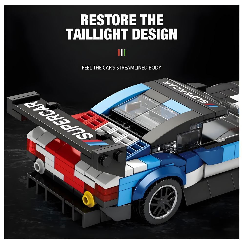 BLOQUES DE CONSTRUCCIÓN AUTO DE CARRERA MODELO M4 GT3 363 PZS - 5