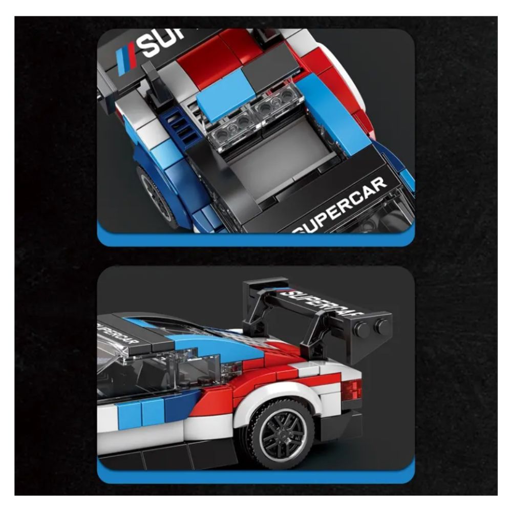 BLOQUES DE CONSTRUCCIÓN AUTO DE CARRERA MODELO M4 GT3 363 PZS - 6