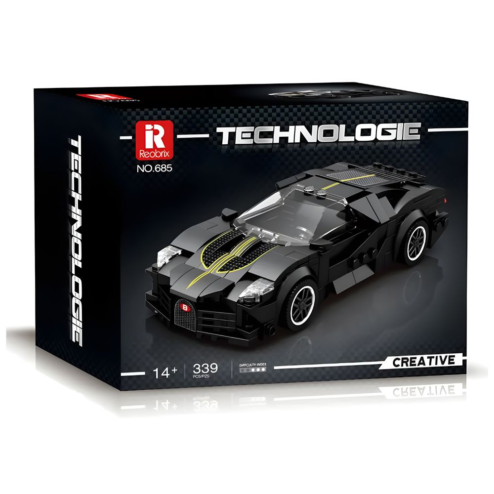 BLOQUES DE CONSTRUCCIÓN AUTO DE CARRERA MODELO LA VOITURE NOIRE 298 PZS - 2
