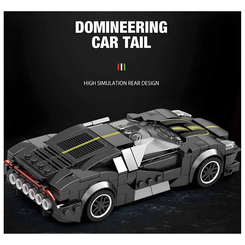 BLOQUES DE CONSTRUCCIÓN AUTO DE CARRERA MODELO LA VOITURE NOIRE 298 PZS - 4