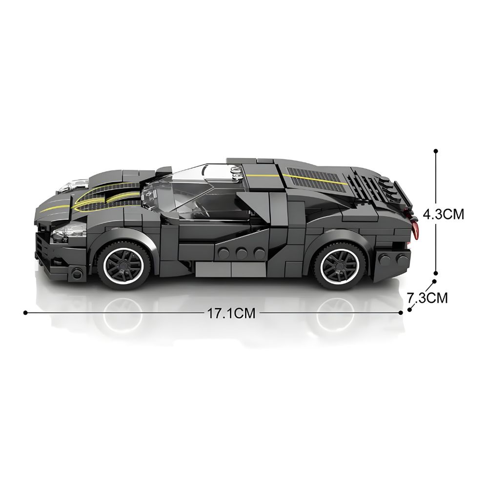 BLOQUES DE CONSTRUCCIÓN AUTO DE CARRERA MODELO LA VOITURE NOIRE 298 PZS - 5