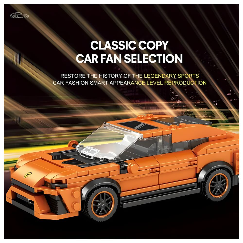 BLOQUES DE CONSTRUCCIÓN AUTO DE CARRERA MODELO URUS 408 PZS - 3