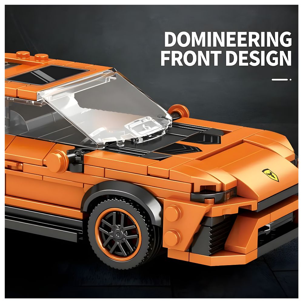 BLOQUES DE CONSTRUCCIÓN AUTO DE CARRERA MODELO URUS 408 PZS - 4