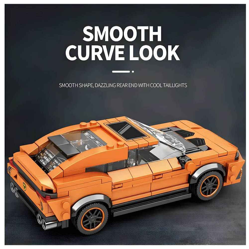 BLOQUES DE CONSTRUCCIÓN AUTO DE CARRERA MODELO URUS 408 PZS - 5