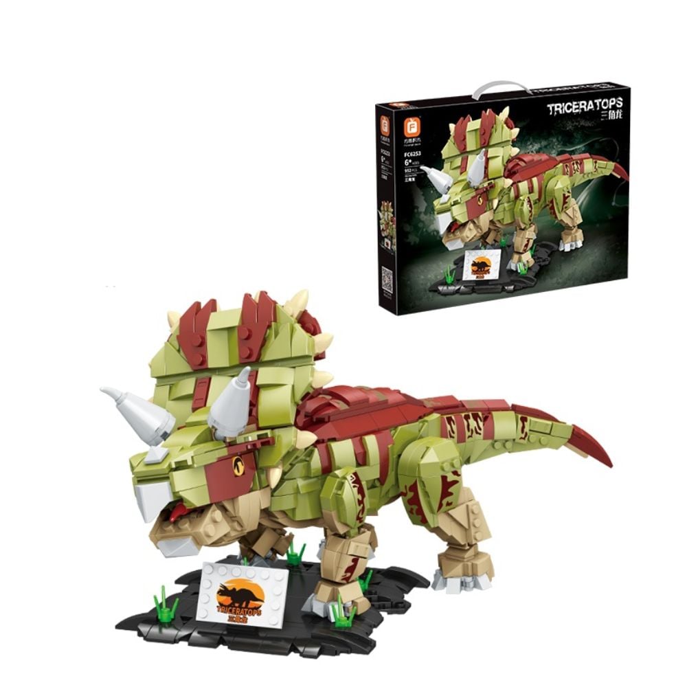 BLOQUES DE CONSTRUCCIÓN DINOSAURIO TRICERATOPS 952 PZS - 3