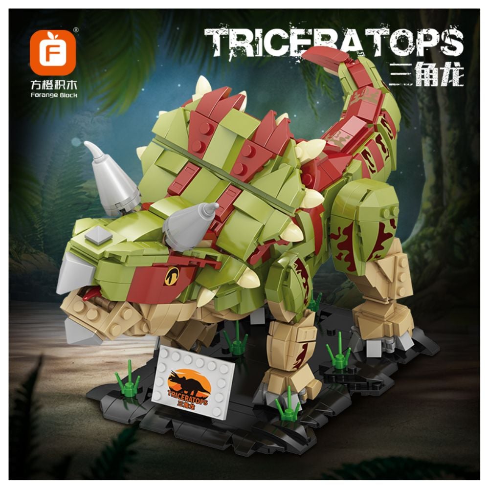BLOQUES DE CONSTRUCCIÓN DINOSAURIO TRICERATOPS 952 PZS - 5