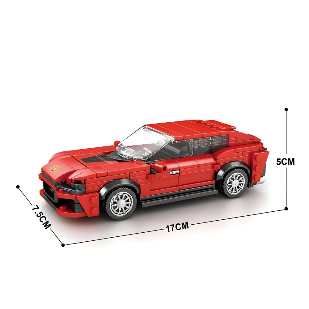 BLOQUES DE CONSTRUCCIÓN AUTO DE CARRERA MODELO PUROSANGUE 416 PZS - 2