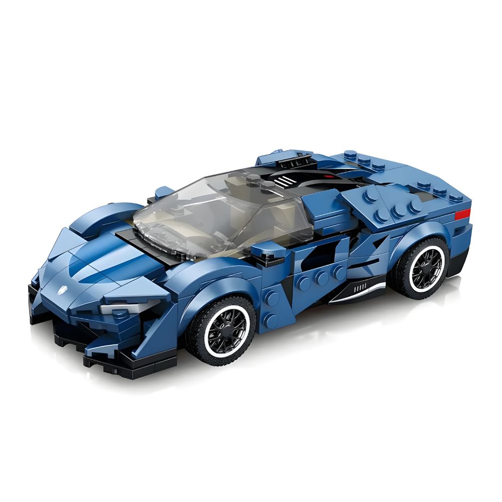 BLOQUES DE CONSTRUCCIÓN AUTO DE CARRERA MODELO AGERA BLUE 320 PZS - 1