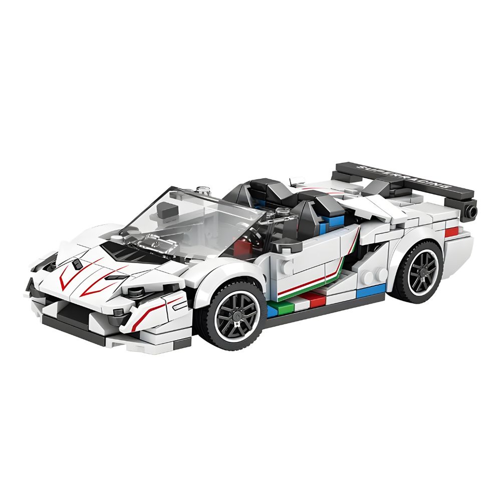 BLOQUES DE CONSTRUCCIÓN AUTO DE CARRERA MODELO SVJ 348 PZS - 1