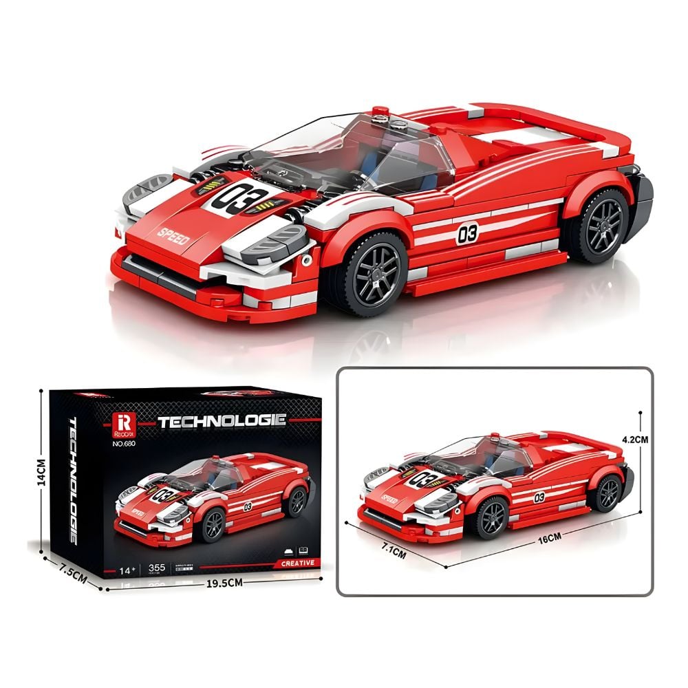 BLOQUES DE CONSTRUCCIÓN AUTO DE CARRERA MODELO LIVING LEGEND 355 PZS - 2