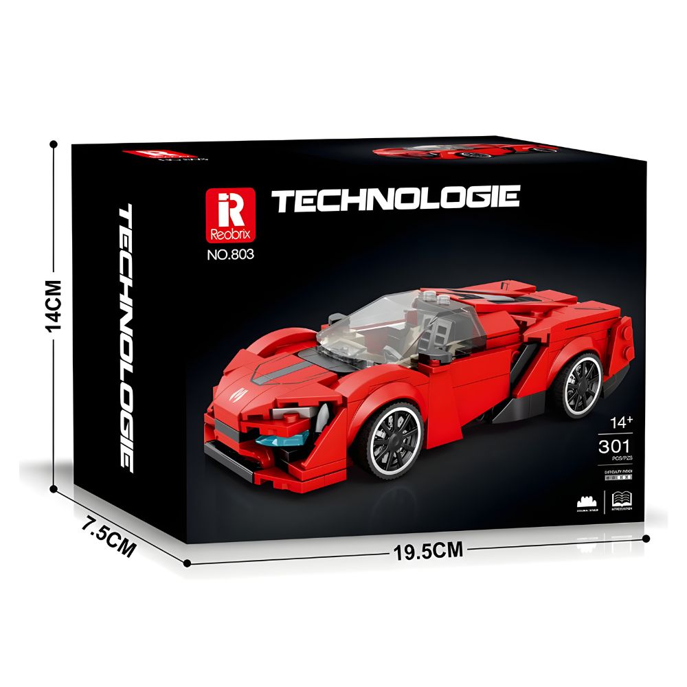 BLOQUES DE CONSTRUCCIÓN AUTO DE CARRERA MODELO LYKAN 301 PZS - 5