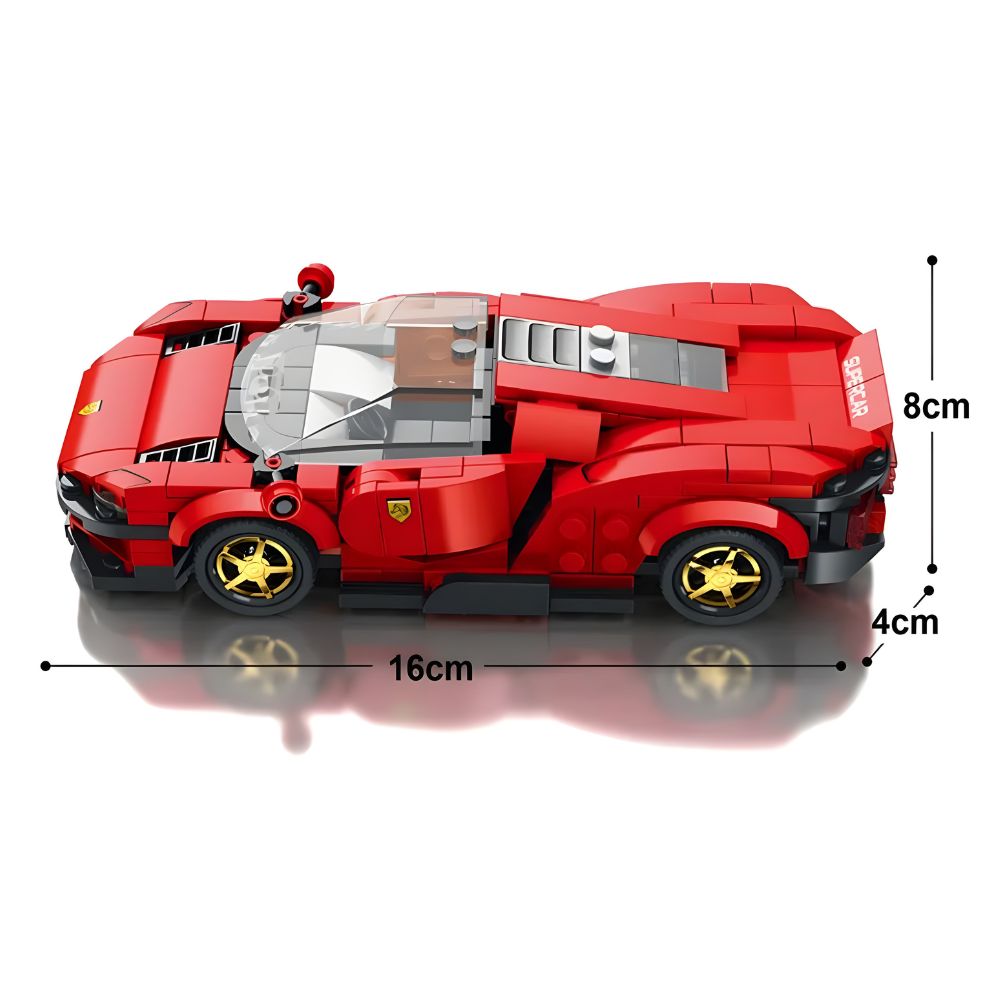 BLOQUES DE CONSTRUCCIÓN AUTO DE CARRERA MODELO DAYTONA 275 PZS - 2