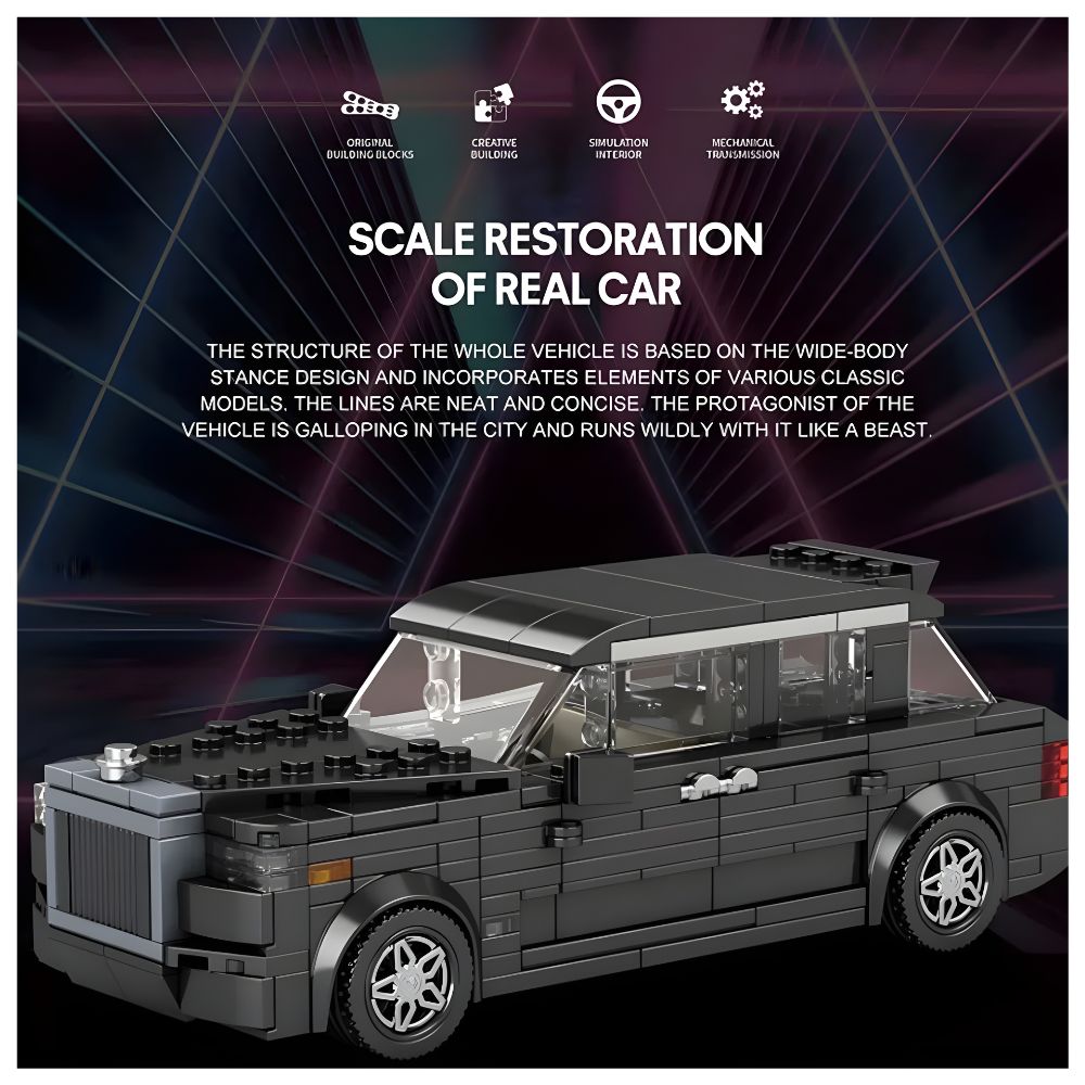 BLOQUES DE CONSTRUCCIÓN AUTO DE CARRERA MODELO CULLINAN 480 PZS - 3