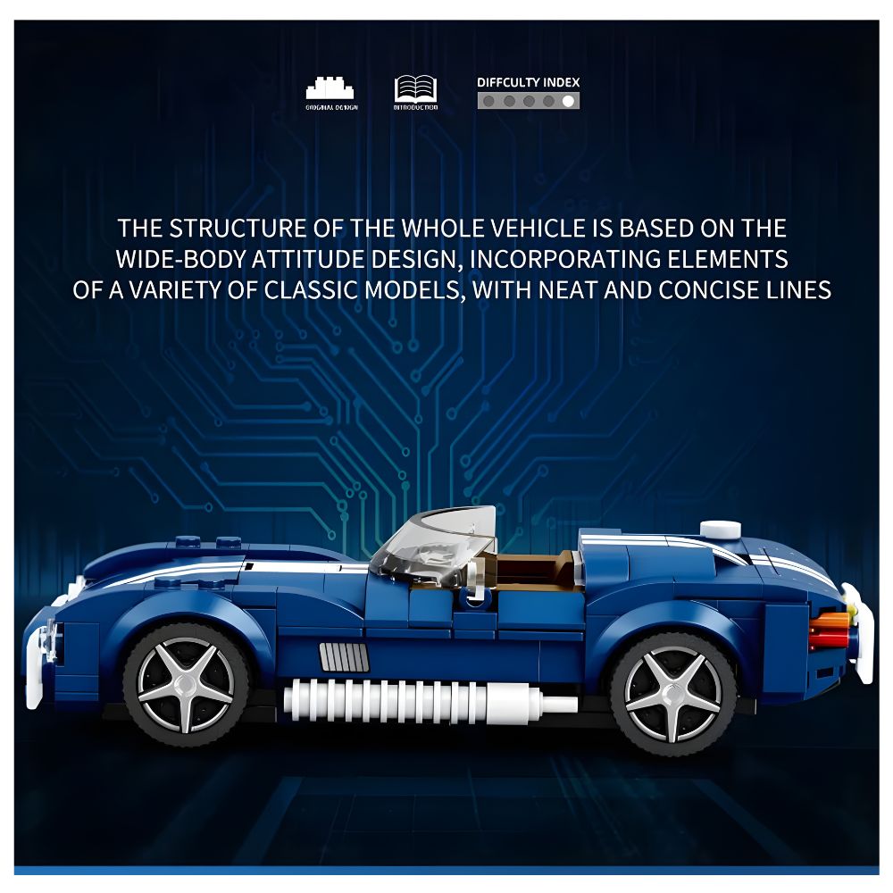 BLOQUES DE CONSTRUCCIÓN AUTO DE COLECCIÓN MODELO COBRA 312 PZS - 4