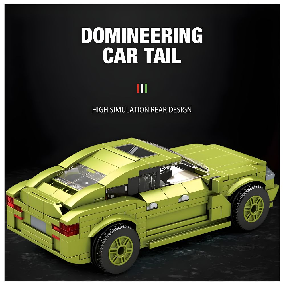BLOQUES DE CONSTRUCCIÓN AUTO DE CARRERA MODELO X6 452 PZS - 4
