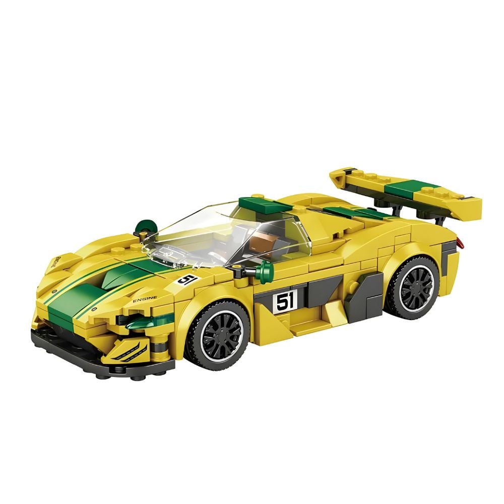 BLOQUES DE CONSTRUCCIÓN AUTO DE CARRERA MODELO P1 GTR 368 PZS - 1