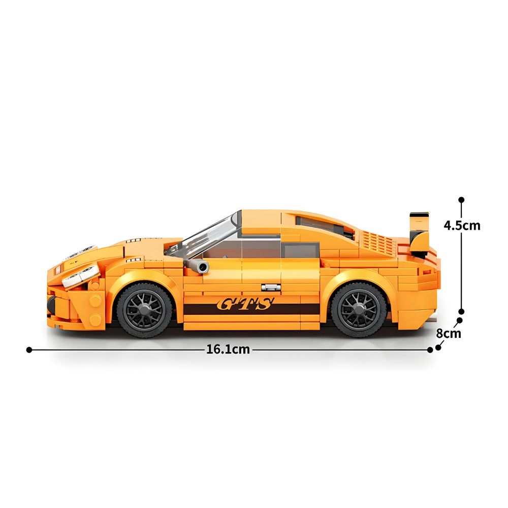 BLOQUES DE CONSTRUCCIÓN AUTO DE CARRERA MODELO 911 GT3 318 PZS - 3