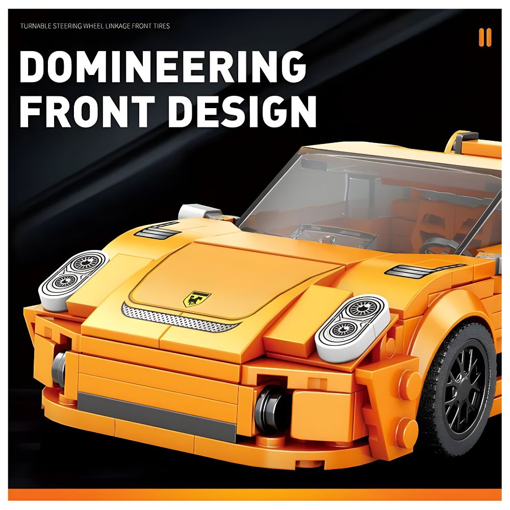 BLOQUES DE CONSTRUCCIÓN AUTO DE CARRERA MODELO 911 GT3 318 PZS - 5