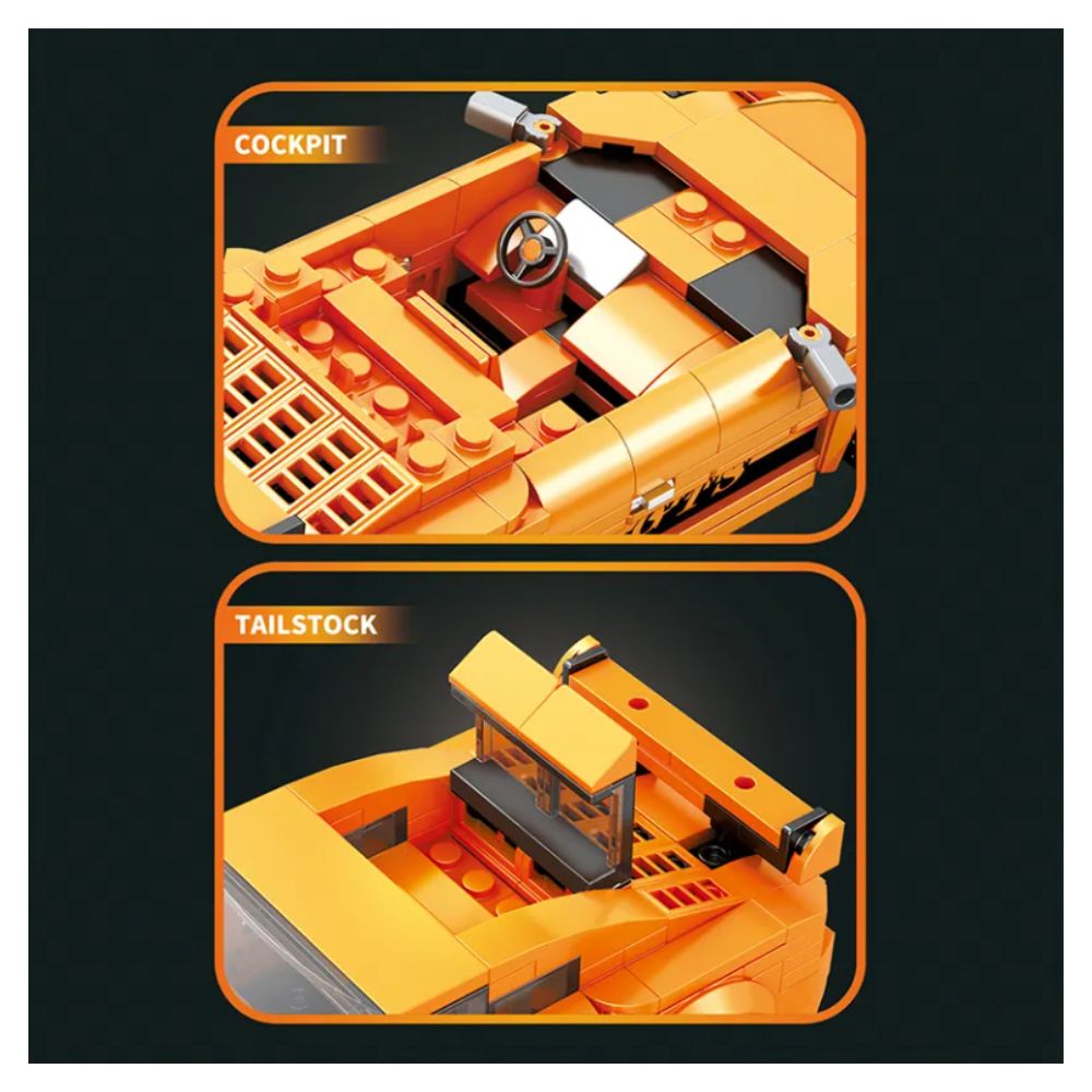 BLOQUES DE CONSTRUCCIÓN AUTO DE CARRERA MODELO 911 GT3 318 PZS - 6