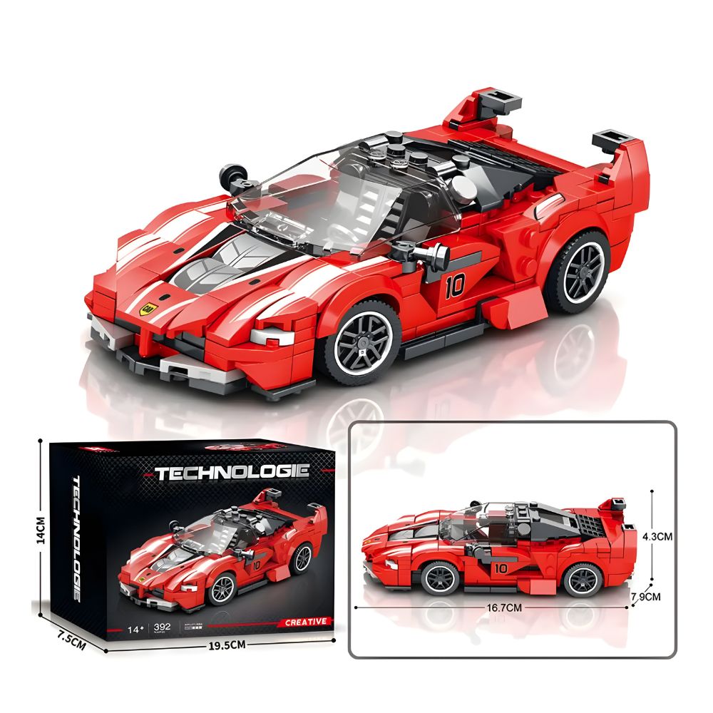 BLOQUES DE CONSTRUCCIÓN AUTO DE CARRERA MODELO FXX-K 360 PZS - 5