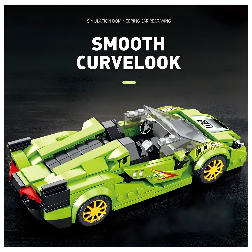 BLOQUES DE CONSTRUCCIÓN AUTO DE CARRERA MODELO FKP 363 PZS - 4