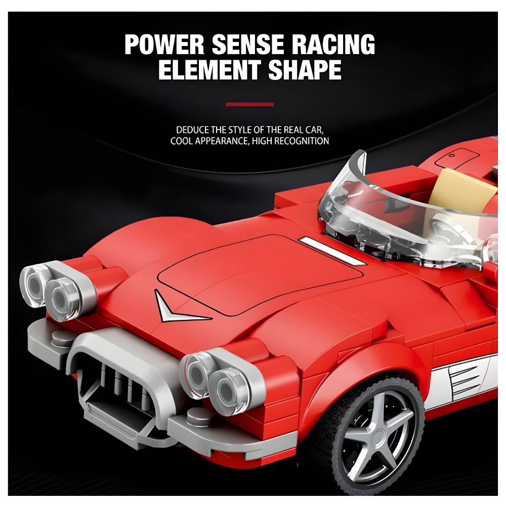 BLOQUES DE CONSTRUCCIÓN AUTO DE COLECCIÓN MODELO CORVETTE C1 311 PZS - 4