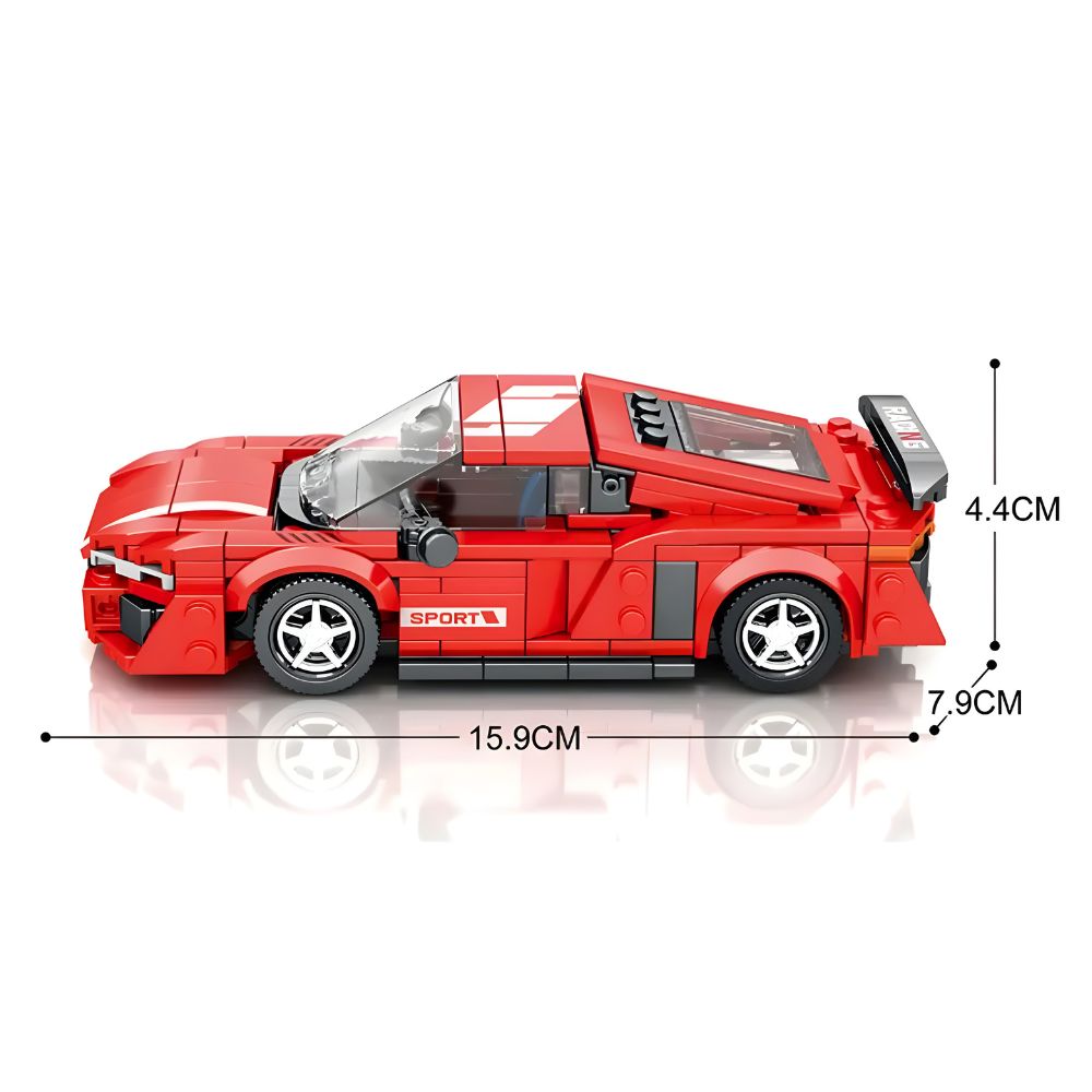 BLOQUES DE CONSTRUCCIÓN AUTO DE CARRERA MODELO SUPERCAR 373 PZS - 2