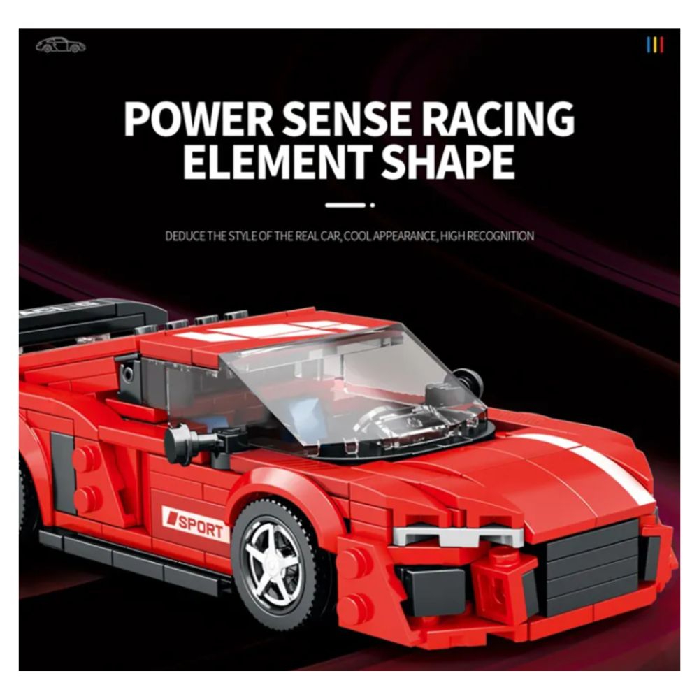 BLOQUES DE CONSTRUCCIÓN AUTO DE CARRERA MODELO SUPERCAR 373 PZS - 3