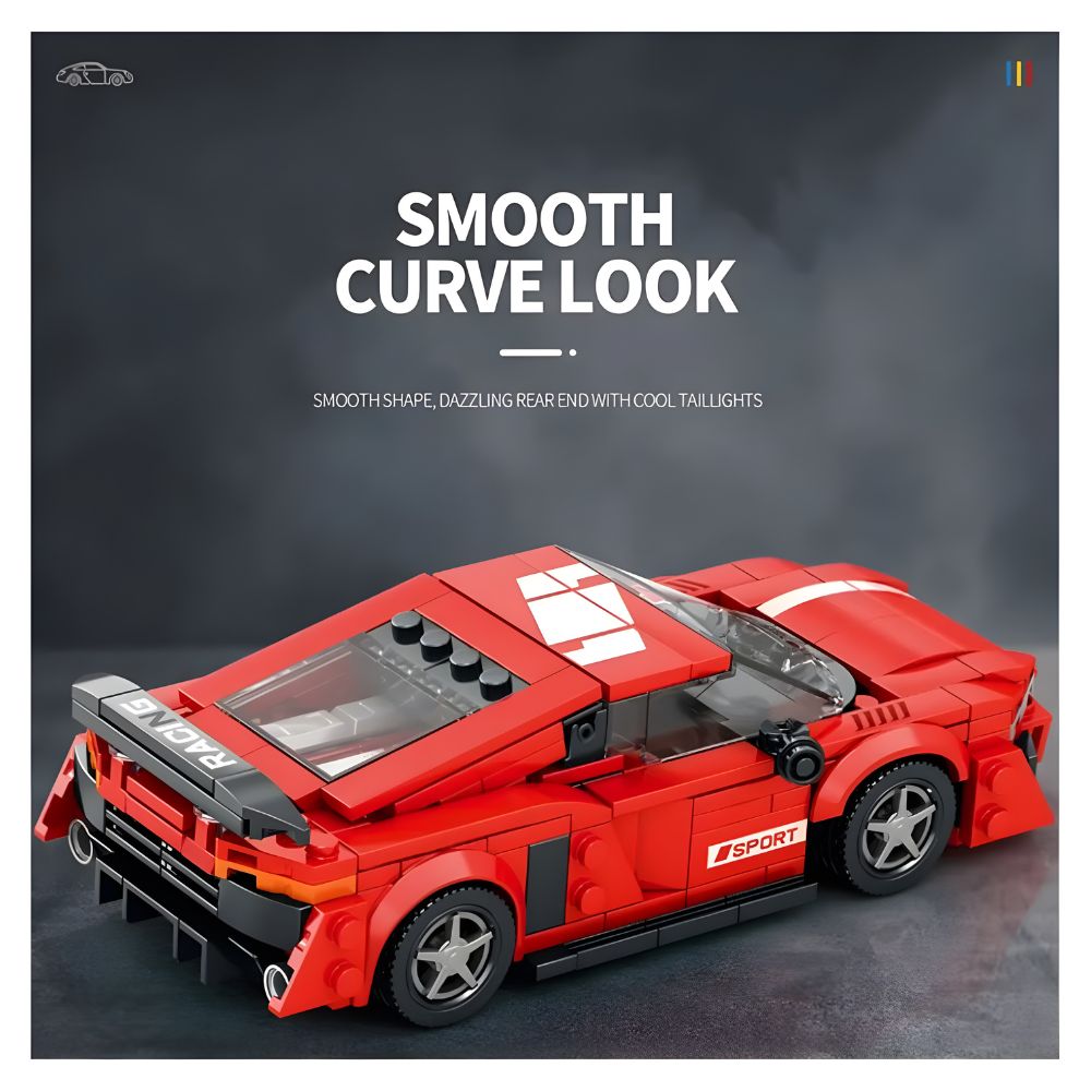 BLOQUES DE CONSTRUCCIÓN AUTO DE CARRERA MODELO SUPERCAR 373 PZS - 5