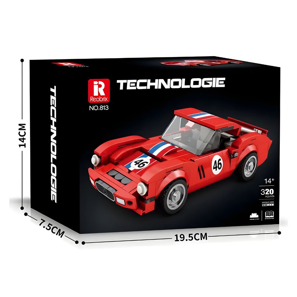 BLOQUES DE CONSTRUCCIÓN AUTO DE COLECCIÓN MODELO 250 GTO 320 PZS - 6