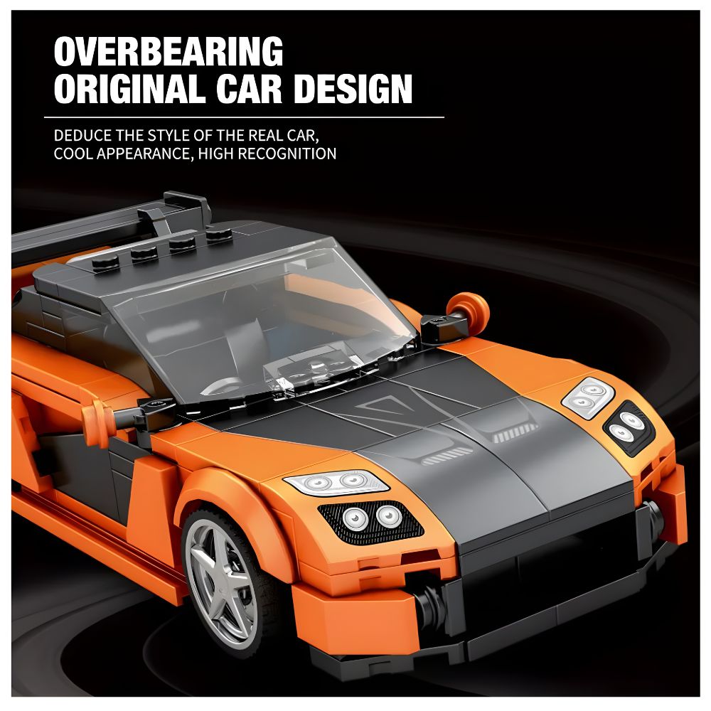 BLOQUES DE CONSTRUCCIÓN AUTO DE CARRERA MODELO RX7 367 PZS - 4