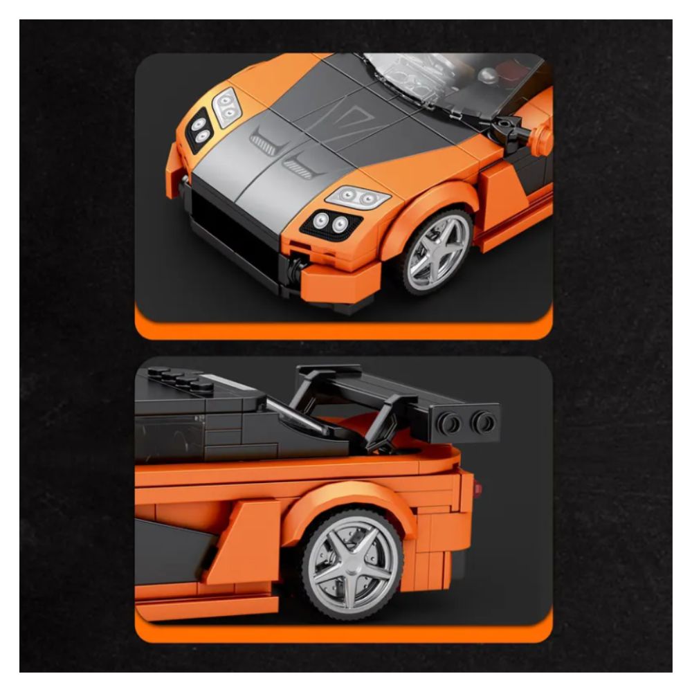 BLOQUES DE CONSTRUCCIÓN AUTO DE CARRERA MODELO RX7 367 PZS - 6
