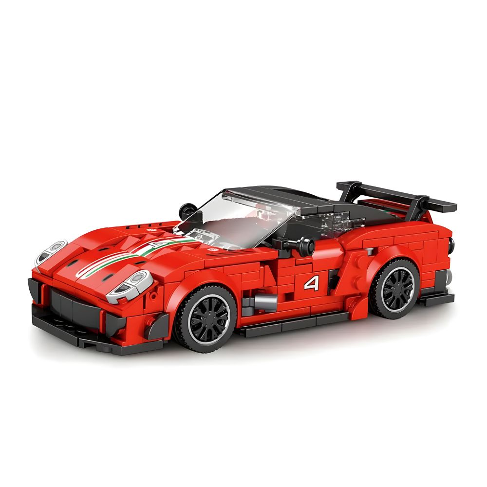 BLOQUES DE CONSTRUCCIÓN AUTO DE CARRERA MODELO 599XX EVO 413 PZS - 1