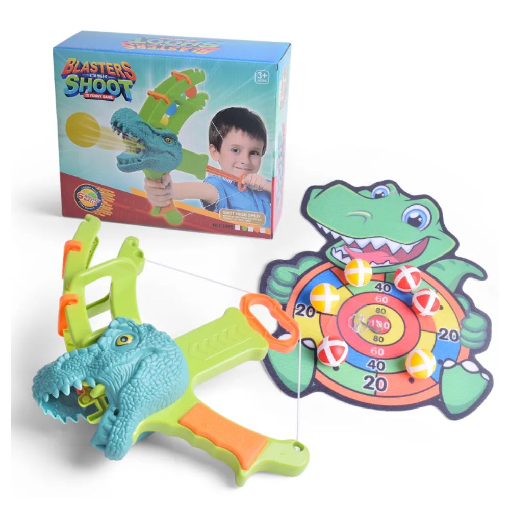 DINOSAURIO LANZAPELOTAS CON ARCO - 2