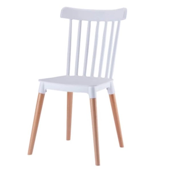 SILLA CON RESPALDO MODELO NOVA COLOR BLANCO PACK X 4 - 2