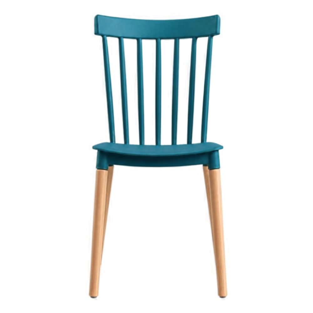 SILLA CON RESPALDO MODELO NOVA COLOR VERDE AZULADO - 3