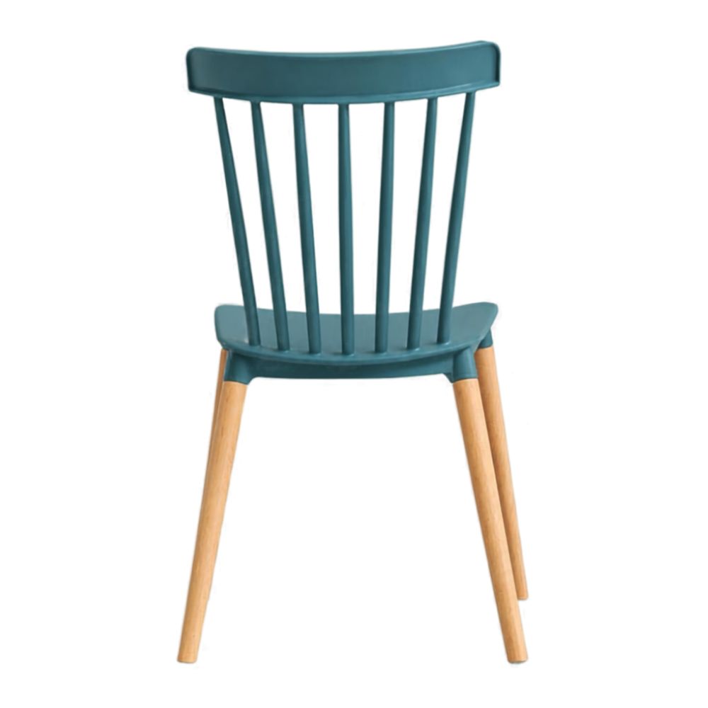 SILLA CON RESPALDO MODELO NOVA COLOR VERDE AZULADO - 4