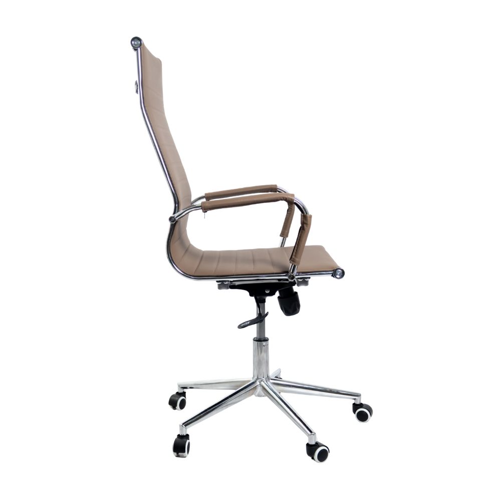SILLA GIRATORIA EJECUTIVA CON RESPALDO INCLINABLE BOSS COLOR MARRÓN - 3