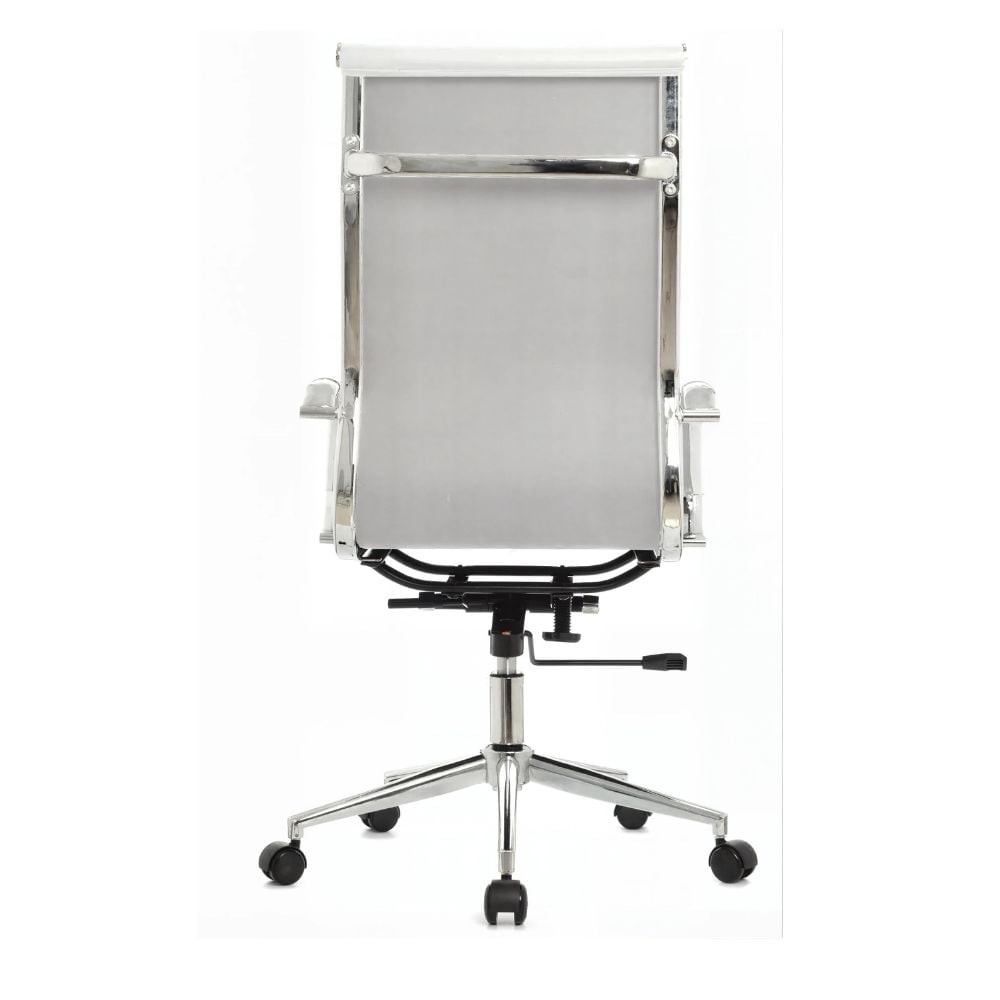 SILLA GIRATORIA EJECUTIVA CON RESPALDO INCLINABLE BOSS COLOR BLANCO - 3
