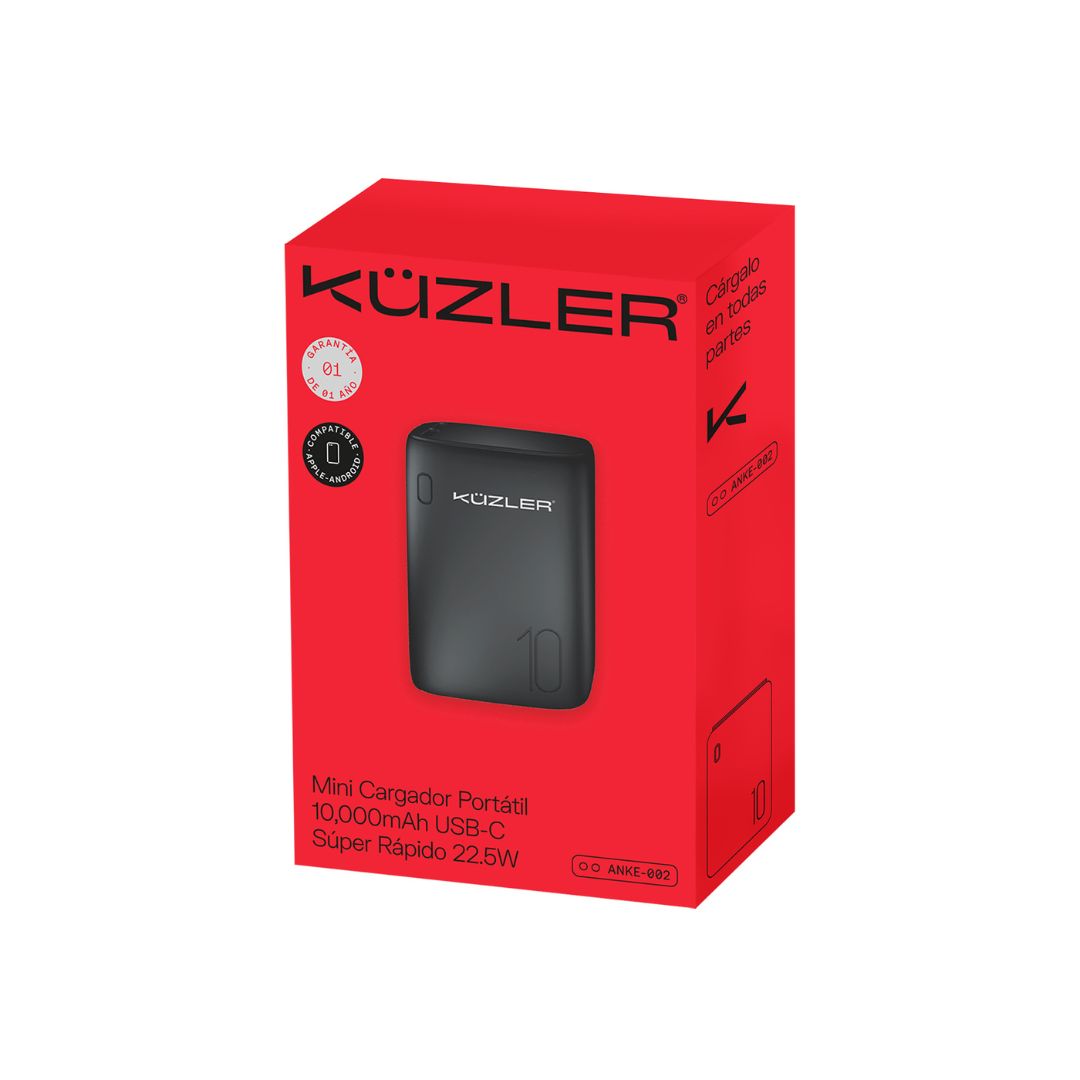 MINI POWERBANK KUZLER CARGADOR PORTATIL CARGA SUPER RÁPIDA 10000 MAH ANKE-002 - 5