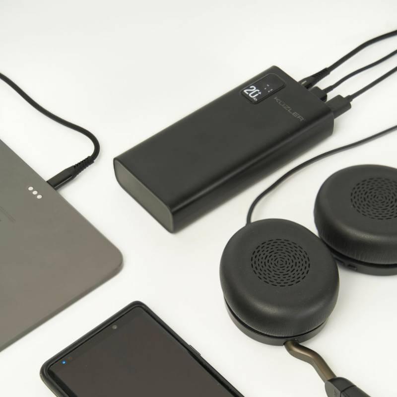 POWERBANK KUZLER BATERIA PORTATIL 20000MAH NEGRO ANKE-105N - 6