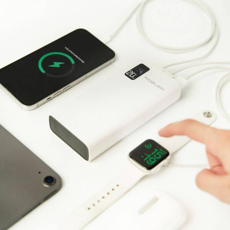 POWERBANK KUZLER BATERIA PORTATIL 20000MAH BLANCO ANKE-105B - 4
