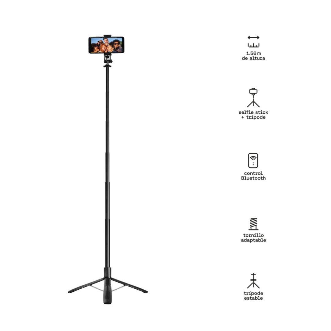 TRIPODE SELFIE STICK PARA CELULAR ,CAMARAS, MULTIFUNTIONAL  ANSUN-003 KUZLER 1.56MT - 2